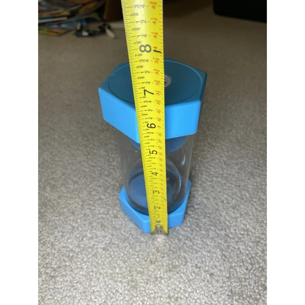 Large 10 Minute Sand Timer Blue Hourglass Visual Classroom Tool